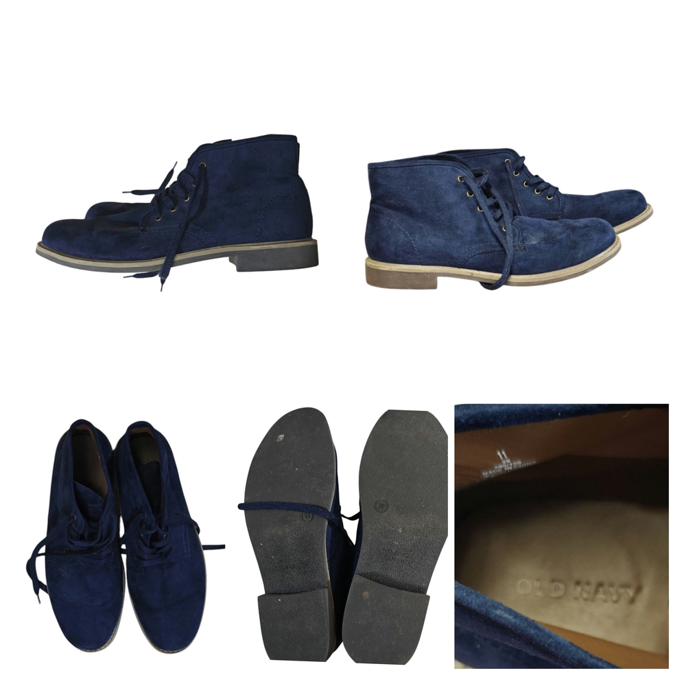 Old Navy Men's Navy Lace-Up Boots